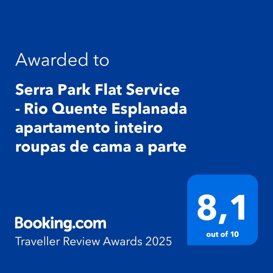 Serra Park Flat Service - Rio Quente Esplanada Apartamento Inteiro Roupas De Cama A Parte Kültér fotó